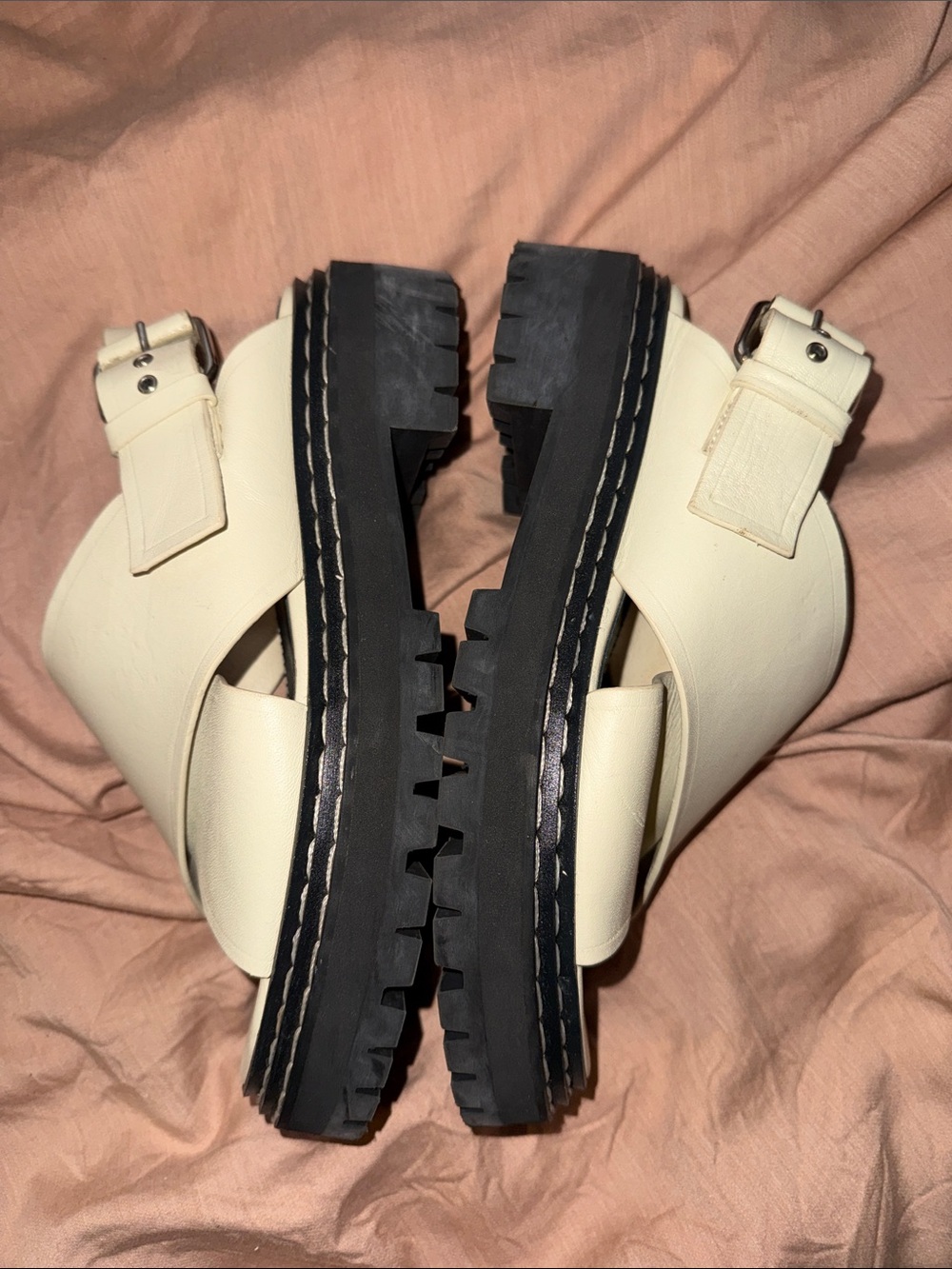 Proenza Schouler Lug sole Leather stitching platform slingback Sandal - Picture 6 of 10